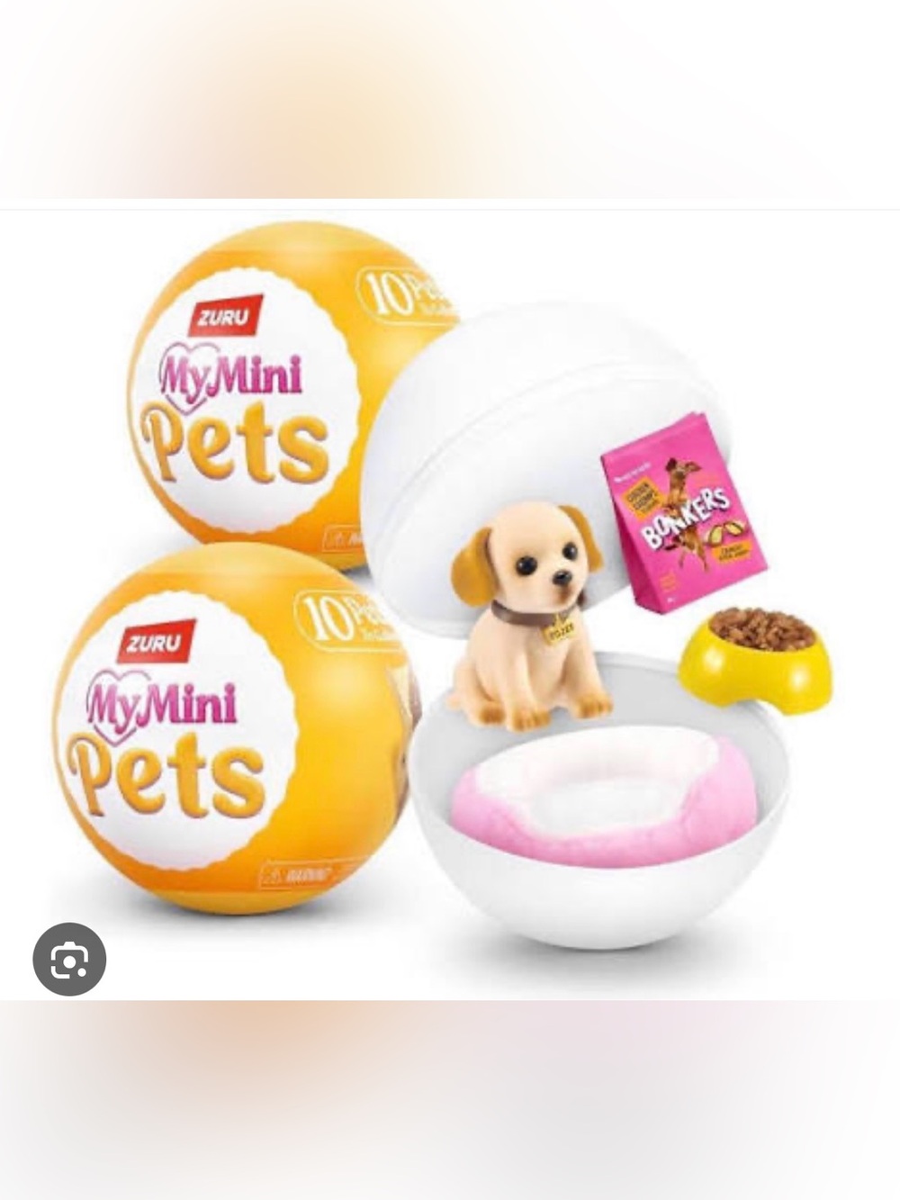 ZURU My Mini Pets Puppy Playset w/ Dog Bed, Food Bowl/Treats Series 1 COMPLETE